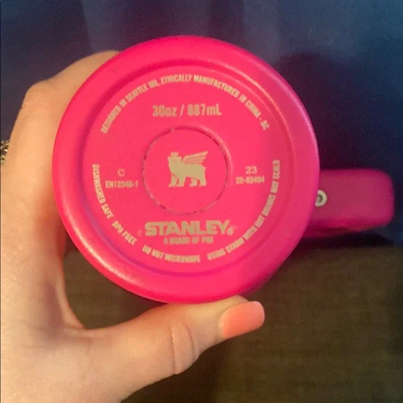 Stanley Pink Tumbler with Straw - Picture 2 of 5